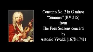 Antonio Vivaldi &ndash; Concerto No. 2 in G minor (RV 315) &ldquo;Summer&rdquo; &ndash; Transcription for 2 guitars