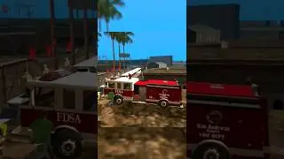 IQ Fire Truck - GTA San Andreas #gtasanandreas #gtasa #shorts