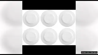 Amazon Basics 6-Piece White Dinner Plate Set, 10.5 inches Review