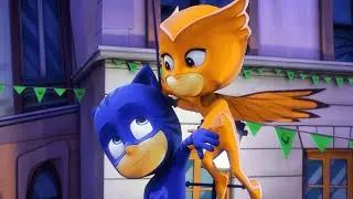 Orange Owlette | Catboy and the Great Birthday Cake Rescue | PICK YOUR FAV COLOR | PJM Funny Colors