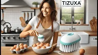 🥚 Tizuxa Egg Brush for Cleaning Fresh Eggs | Silicone Egg Cleaner Scrubber & Washer Tool Review 🧽