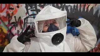 Sundstrom SR64 Protective Hood for Respirator Gas Mask Ruber Glove Hazmat Suit Unbagging Show & Tell