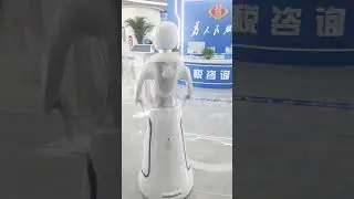 Amy AI Service Robot Da tong tax service Hall case.