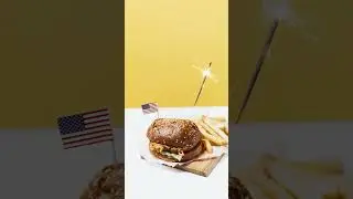 USA FAST FOOD FLAG BURGER i FREE , BACKGROUND VIDEO, FREE, STOCK FOOTAGE, 4K, HD, #BACKGROUND  #USA