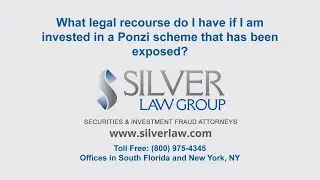 What legal recourse do I have if I am invested in a Ponzi scheme that has been exposed?