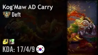 Kog'Maw AD Carry vs Ezreal - Deft - KR Challenger Path 6.3
