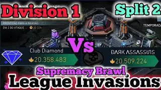LEAGUE INVASIONS | DIVISION 1 | SPLIT 2 | VS CLUB DIAMOND &brvbar; DARK ASSASSINS | INJUSTICE 2 MOBILE 