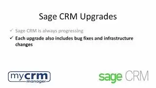 Sage CRM upgrade video 2024