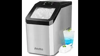 Обзор льдогенератора Aeitto Nugget | Настольный льдогенератор, производительностью 55 фунтов/24 часа