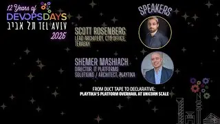 From Duct Tape to Declarative:Playtika's Platform Overhaul at Unicorn Scale,S.Rosenberg & S.Mashiach