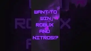 WANT TO WIN ROBUX AND NITROS? #discord #nitro #robux #roblox