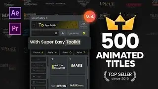 TypoKing Title Animation Kinetic Typography Text by Pixflow
