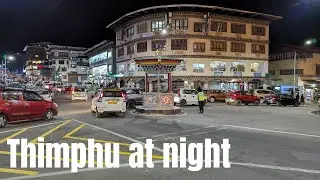 Thimphu at night - Thimphu, Bhutan 🇧🇹