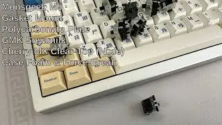 Monsgeek M5 | PC Plate | Cherry MX Black Clear-Top (Nixie) | Case Foam & Force-Break | Sound Test