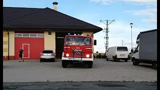 [Trąby!] Wyciek gazu! Wyjazd alarmowy OSP Sadów oraz powrót, dojazd JRG Lubliniec i relacja z akcji.