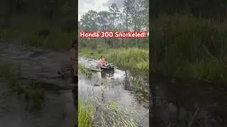 Honda 300 Snorkel Test! #offroad #honda #deep #snorkeling