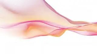 Abstract design. red, yellow colors, wave motion on white background. Looping 4K video.