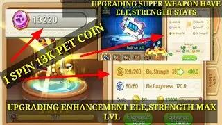 DDTANKMOBILE | ELE,STRENGTH,MAXLVL,13K PET COIN AND SUPER WEAPON UPGRADE