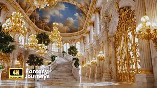 Heaven&rsquo;s Golden Castle | A Heavenly Architectural Masterpiece | 4K Fantasy Journeys
