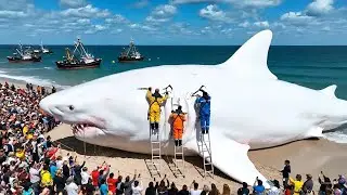 Hunting a 1,500KG Giant Shark on a Longline | Deep-Sea Fishing Documentary