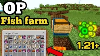 Simple AFK Fish Farm That Gives INSANE Loot! | Easy and efficient | Bedrock 1.21+ |