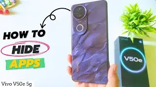How to Hide App in Vivo V50e 5g[English] | Vivo V50e 5g Apps Hide settings