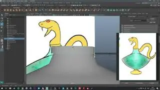 Student Help - Snake Tail with CV Curves and Loft (Maya)
