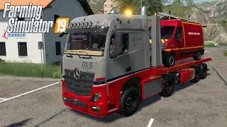 FS19 - Transporting a new IVECO Truck for FIREFIGHTERS - Farming Simulator 2019 Truck Mod