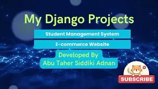 Django Project Presentation || Student Management System || E-Commerce Project