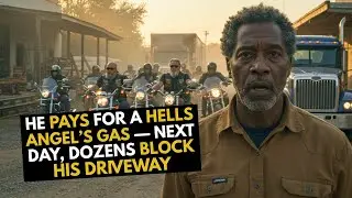 Дальнобойщик, испытывающий трудности, платит за бензин Hells Angels. На следующий день десятки ба...