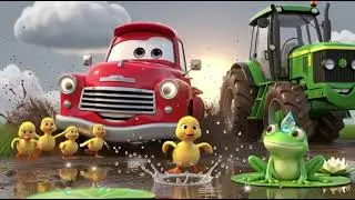 Truck Wheels Go Splash Splash | Fun Nursery Rhymes & Kids Songs