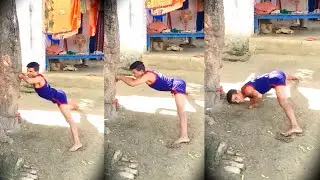 🌴 Tree Pushpus part 2 #rajudubey #dojokarate #brucelee #sports