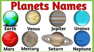 8 Planets Name 🌍 | Kids Learning with Fun Facts |Space Video in English Planets Name  #planetsname
