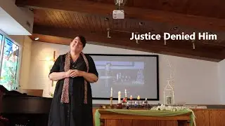 justice denied him  a sermon