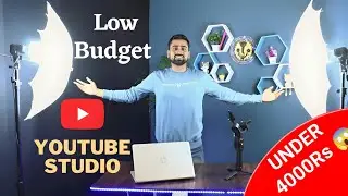 Professional YouTube Studio Setup Under ₹4000| Low Budget YouTube Background |