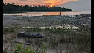 MacGregor Point Park Campers Beach Shoreline Timelapse - Laps de temp de Campers Beach Shoreline