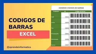 🟢Como GENERAR CODIGOS de BARRAS en EXCEL [SIN MACROS]