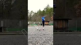 Double hit. Boule Training. #boule #petanque #shorts #fyp