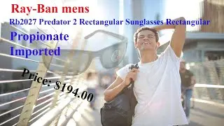 Ray-Ban mens Rb2027 Predator 2 Rectangular Sunglasses