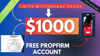 Review on $1000 free propfirm account by kubera Markets | with withdrawal proof