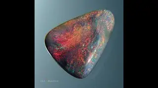 Beautiful Red and Multicolor Fire Natural Solid Lightning Ridge Opal Gem