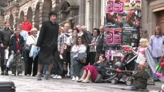 The Collector, a clown based street theatre experience.