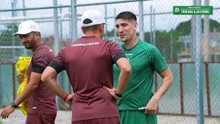Primer entrenamiento de Ricardo Centurión con Oriente Petrolero