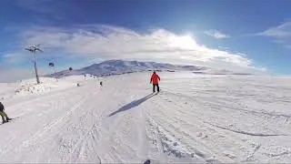 Erciyes Kayak merkezi Tekir pist 09-01-2026