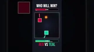 Square Battles⚔️ Who will win? (PART #23)  #2dgames #bluevsred #funfight #squarebattle