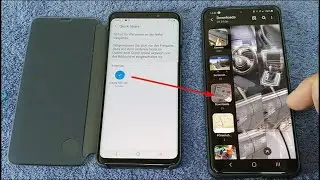 Handy Fotos &uuml;bertragen zu einem Anderen Smartphone mit QuickShare Samsung. Daten Dateien