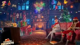 Fortnite: Winterfest 2024 cabin interior music + Ambience
