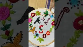My First Colorful Alphabet Embroidery on Cloth &ndash; Hand Embroidery What Do You Think? 