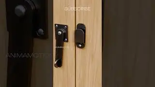 Simple manual door latch  #lock #latch
