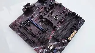 Paint a motherboard